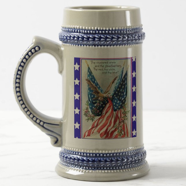 Jarra De Cerveza USA Eagle Fourth of July Patriotic Flag (Subido por el creador)