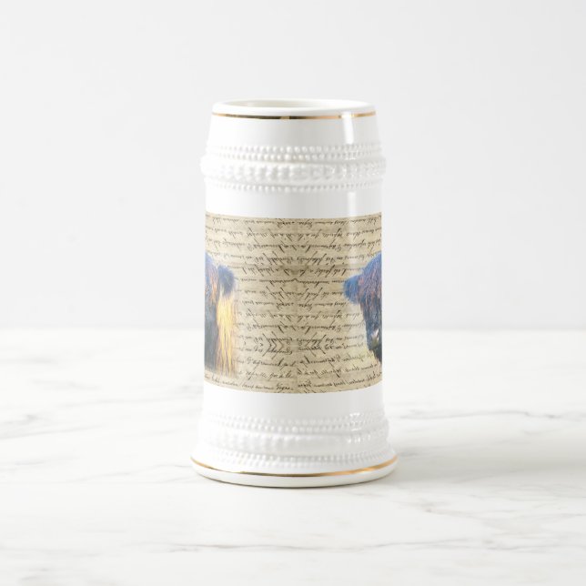 Jarra De Cerveza Vaca Highland (Centro)