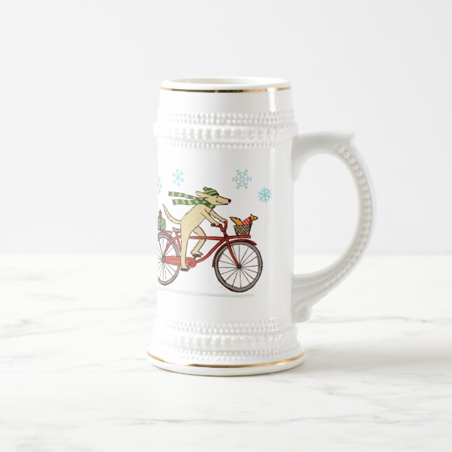 Jarra De Cerveza Vacaciones de invierno caprichosas de ciclo del (Derecha)