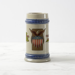 Jarra De Cerveza VaGT "logotipo dual Stein "