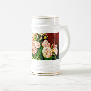 Jarra De Cerveza Van Gogh Peonies y Rosas