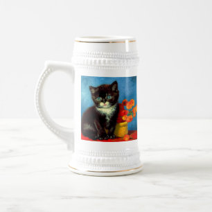 Jarra De Cerveza Van Gogh Tuxedo Cat