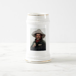 Jarra De Cerveza Vaqueros Rancheros Vaquero Español Viejo Oeste