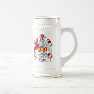 Jarra De Cerveza Vatios de escudo de la familia