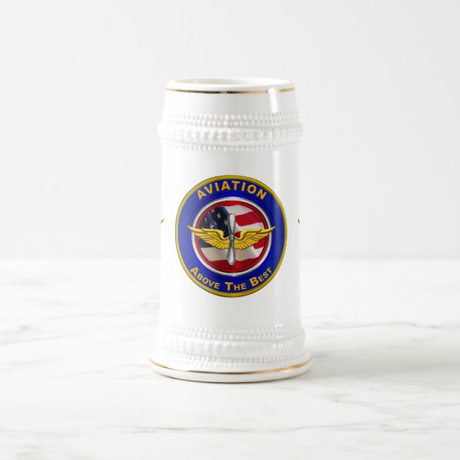 Jarra De Cerveza Veterano de Aviación del Ejército (Centro)