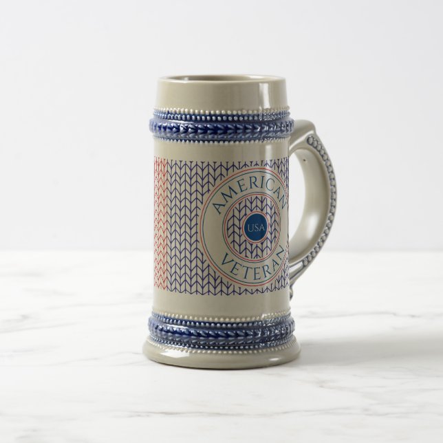Jarra De Cerveza VETERANO ESTADOUNIDENSE Stein (Anverso derecho)