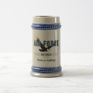 Jarra De Cerveza Veterano jubilado de la fuerza aérea