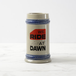 Jarra De Cerveza Viajamos en la camiseta del amanecer - Biker de av