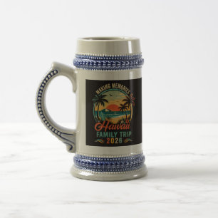 Jarra De Cerveza Viaje Familiar a Hawái Atardecer Tropical 2026