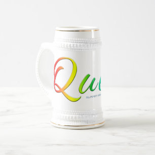 Jarra De Cerveza Vib colorido de colores vivos de los colores del o