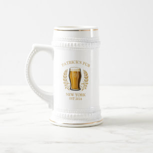 Jarra De Cerveza Vidrio de cerveza Rótulo de pub personalizado con
