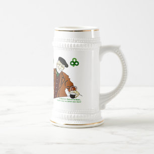 Jarra De Cerveza Viejo paro de Drinker irlandés
