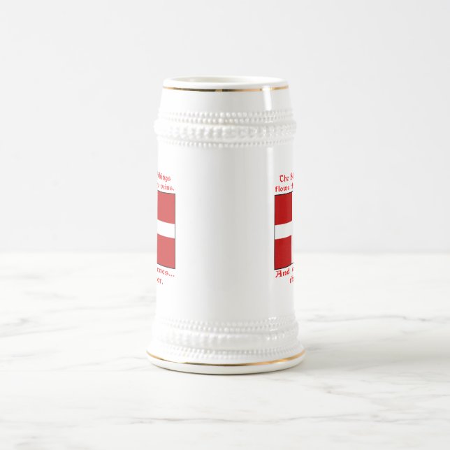 Jarra De Cerveza Viking danés de sangre y cerveza (Centro)