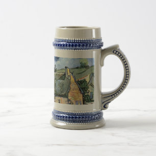 Jarra De Cerveza Vincent van Gogh - cabañas cubiertas con paja en