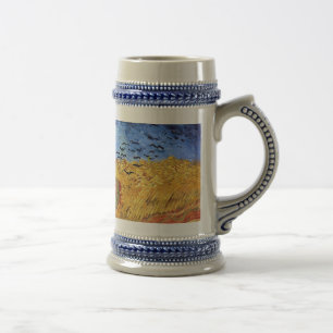 Jarra De Cerveza Vincent Van Gogh - Trigal con cuervos negros
