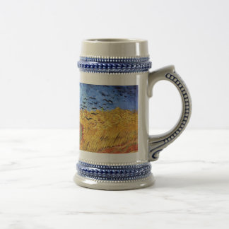 Jarra De Cerveza Vincent Van Gogh - Trigal con cuervos negros