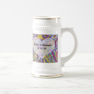 Jarra De Cerveza Vintage Paisley