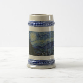 Jarra De Cerveza Vintage Van Gogh La Noche Starry