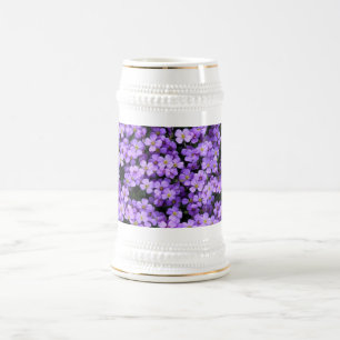 Jarra De Cerveza Violet Flowers Beer Stein Violets