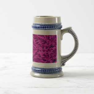 Jarra De Cerveza Violeta de arte pop abstracto