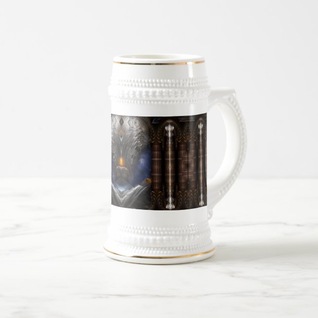Jarra De Cerveza Visiones de Steampunk (Anverso derecho)