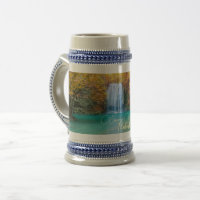 Vista de otoño de la cascada de Erawan en Tailandi