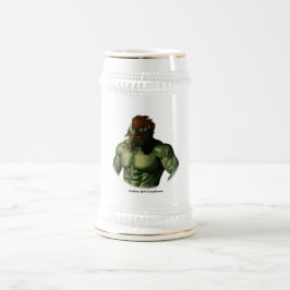 Jarra De Cerveza Volcán Troll Vacaciones Fantasy Art Beer Stein