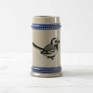 Jarra De Cerveza Wagtail del blanco de Birdorable