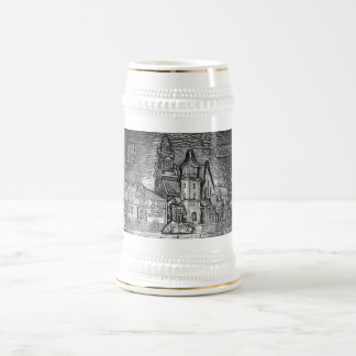 JARRA DE CERVEZA WAWEL CASTLE KRAKOW POLAND PEWTER MUG
