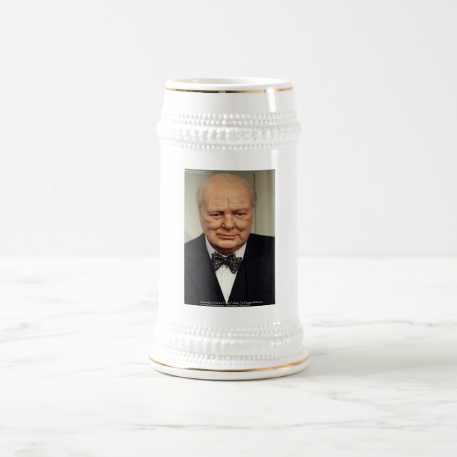 Jarra De Cerveza Winston Churchill Fallo Wisdom Cita Regalos (Centro)