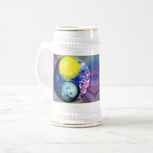 Jarra De Cerveza Yang-Yin / Sol-Luna
