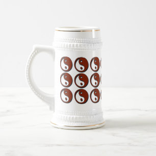 Jarra De Cerveza Yin Yang por Shirley Taylor