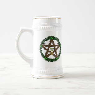 Jarra De Cerveza Yuletide Pentacle