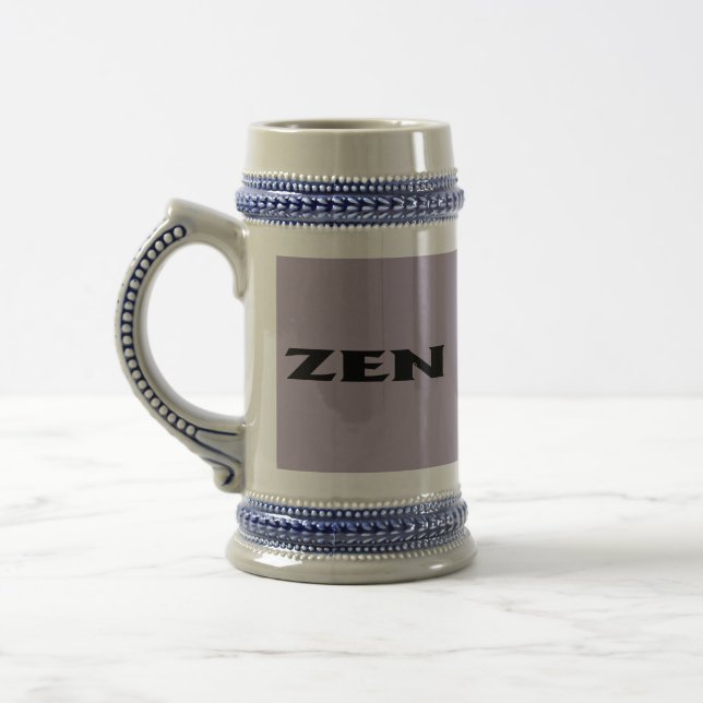 Jarra De Cerveza Zen gris negro stein (Izquierda)