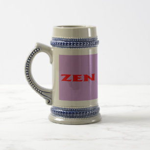 Jarra De Cerveza Zen red lilac stein