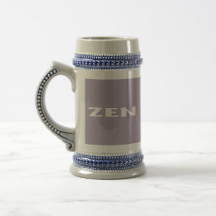 Jarra De Cerveza Zen white gray stein