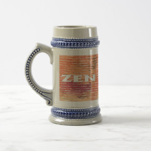 Jarra De Cerveza Zen white reeds stein