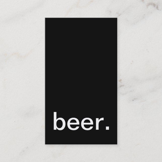 jarra de la tarjeta de sacador de la cerveza (Anverso)