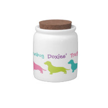 Arcoiris Doxie Treat Jar