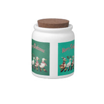 Navidades Candy/Cookie Jar Merry Ducksmas