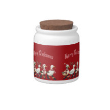 Navidades Candy/Cookie Jar Merry Ducksmas