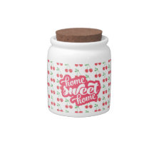 Patrón de cerezas rojas de dulce hogar
