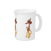 Personalizado lindo bebé Giraffe Pitcher