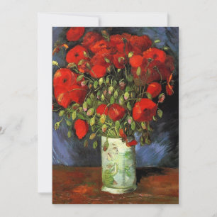 Jarrón con amapolas rojas Vincent van Gogh.
