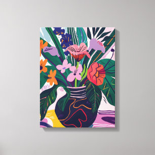 Jarrón con Flores: Arte Favista Estilo Matisse.