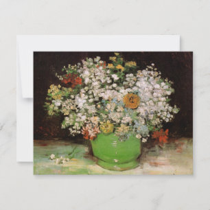Jarrón con flores de Zinnia por Vincent van Gogh