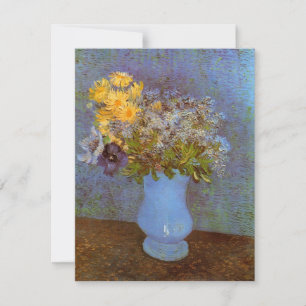 Jarrón con lilas y margaritas por Vincent van Gogh
