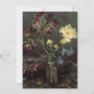 Jarrón con Myosotis y Peonías por Vincent van Gogh