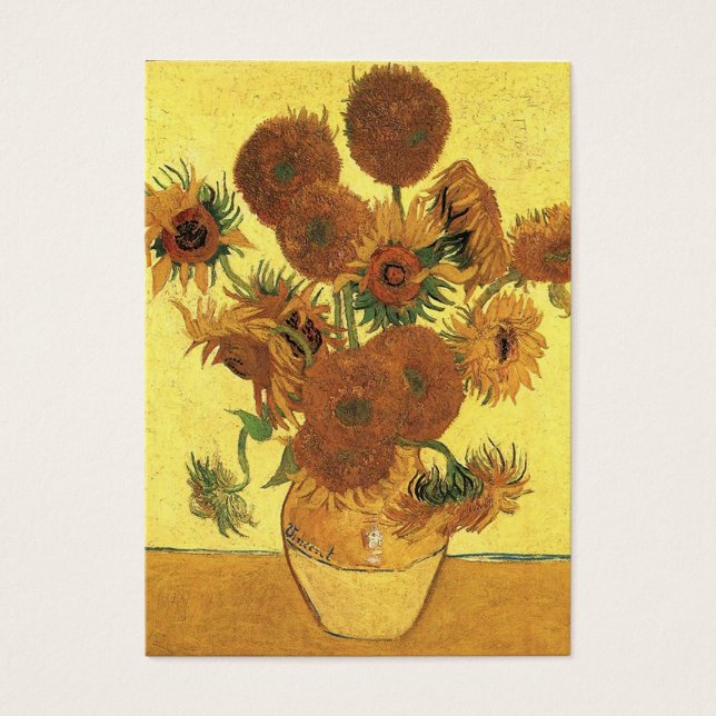 jarrón con quince girasoles, van Gogh (Frente)