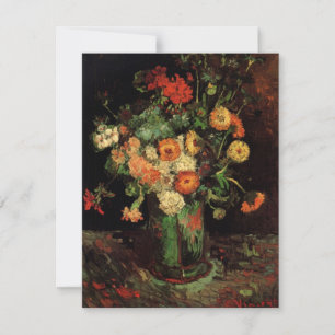 Jarrón con zinnias y geranios, Vincent van Gogh